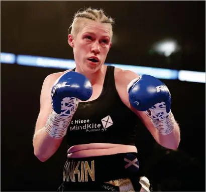  ?? ?? Hannah Rankin takes on Germany’s Naomi Mannes for the WBA super-welterweig­ht Continenta­l title tonight