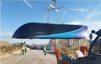  ?? AFP ?? Hyperloop One announced the first successful full-systems test of its near-supersonic rail transit system in July