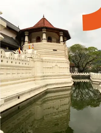  ??  ?? FROM LEFT : Temple of the Sacred Tooth Relic; egg hoppers and Kandy town