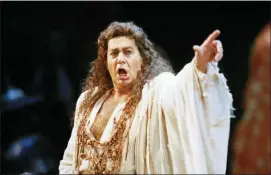  ?? DWAYNE NEWTON — THE ASSOCIATED PRESS ?? In this file photo, Placido Domingo performs in the San Francisco Opera’s production of “Herodiade” in San Francisco.