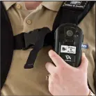  ??  ?? High security: The body cameras