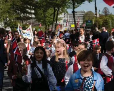  ?? MARIE VON KROGH ?? Barnetoget avbildet i Stavanger 17. mai i fjor.