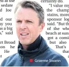  ??  ?? ■ Graeme Swann