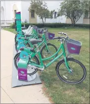  ?? MELISSA SCHUMAN - MEDIANEWS GROUP ?? For bike tour attendees who don’t have their own bikes, a CDPHP Cycle! rental station is very close to the tour’s start location.