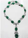  ?? ?? The jade and diamond necklace is worth about HK$22 million.