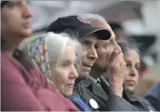  ?? CHAD HIPOLITO/THE CANADIAN PRESS ?? Manjit Virk becomes emotional at a memorial marking 20 years since the swarming death of his daughter, 14-year-old Reena Virk, at the Craigflowe­r Bridge in Victoria on Tuesday.