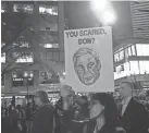  ?? BRYAN R. SMITH, AFP/GETTY IMAGES ?? A protest in New York City last month.