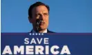  ?? Photograph: Carlos Barría/Reuters ?? Adam Laxalt speaks at a rally held by Donald Trump in Minden, Nevada, on 8 October.