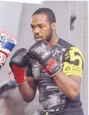  ?? DEAN HANSON/JOURNAL FILE ?? Jon “Bones” Jones says he’s willing to fight up in weight class vs. Francis Ngannou, if UFC would pair them.