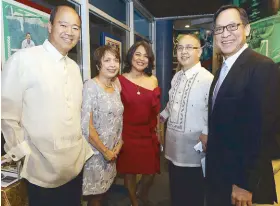  ??  ?? (From left) Nantes Amistoso, Rossanne Columna Lim, Dulce Simbulan Amistoso, Roy Lim and Joselito Sibayan.