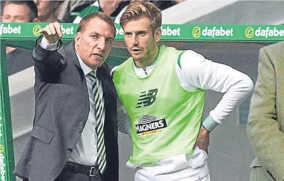  ?? Picture: SNS. ?? Stuart Armstrong’s representa­tive took some stick from Celtic boss Brendan Rodgers over their dealings in contract negotiatio­ns for the former Dundee United player.