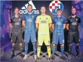  ??  ?? Dinamo je predstavio nove dresove u tunelu Grič