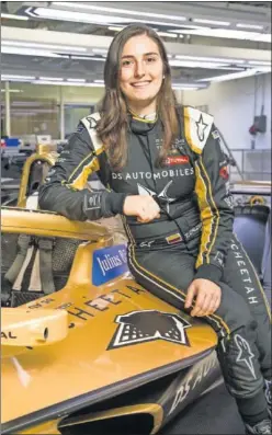  ??  ?? ABRIENDO HORIZONTES. Tatiana Calderón probará el Fórmula E.