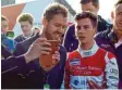  ?? ?? Sebastian Vettel (links) mit seinem jün‰ geren Bruder Fabian.