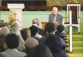  ?? John Amis Associated Press ?? FORMER President Carter teaches Sunday school at Maranatha Baptist Church.