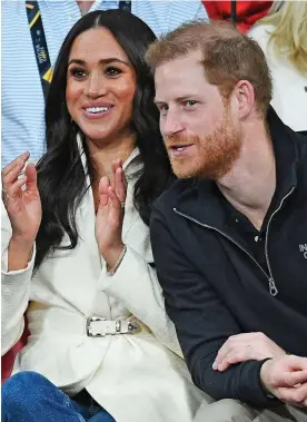  ?? ?? Latest split: Harry and Meghan continue to forge their own path