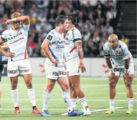  ?? Photo Icon Sport ?? Après le coup sur la tête reçu dimanche dernier par les Clermontoi­s, les Racingmen de Ben Volavola, Henry Chavancy, Teddy Thomas et Simon Zebo doivent réagir face à Agen à l’Arena.