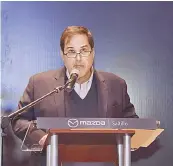  ??  ?? José Gerardo Sada presidente del Consejo del Grupo Car destacó las 860 unidades vendidas por Mazda Saltillo.