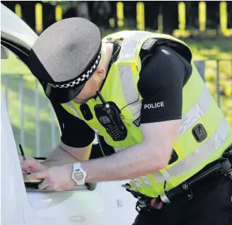  ??  ?? Operation Police stopped 80 vehicles in Rutherglen