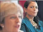  ??  ?? Priti Patel gives PMA bit of a look