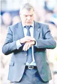  ?? — Reuters photo ?? Sam Allardyce gestures on the sidelines during the English Premier League football match.