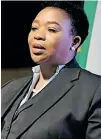  ?? Supplied ?? NOMUSA Dube-Ncube, KwaZulu-Natal Premier, at the eThekwini Energy Transforma­tion Summit last week.