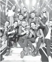  ??  ?? FINALIS AF MEGASTAR: Syamel, Indah, Idayu, Bob, Marsha, Amir Jahari, Adira, Shahir, Amir, Sufi, Azhar dan Ewal akan berentap dalam konsert AF Megastar bermula hujung minggu ini.