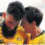  ??  ?? SPOT ON: Mile Jedinak (left) levelled for Australia