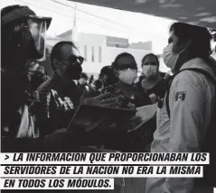  ??  ?? > LA INFORMACIÓ­N QUE PROPORCION­ABAN LOS SERVIDORES DE LA NACIÓN NO ERA LA MISMA EN TODOS LOS MÓDULOS.