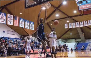  ?? John Jones / Icon Sportswire via Getty Images ?? Quinnipiac center Seth Pinkney should be a force under the basket for the Bobcats.