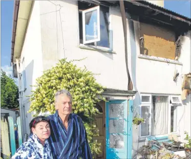  ??  ?? Robin Verkely and Elizabeth Stephenson at the house in Sussex Road