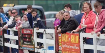  ??  ?? Some of the supporters enjoying the Charlie O’Leary Cup final.