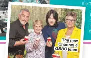  ??  ?? The new Channel 4 GBBO team