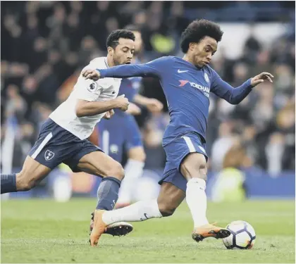  ??  ?? 2 Chelsea midfielder Willian says Barcelona have made an offer for him, but that he is keen to remain with the London club.