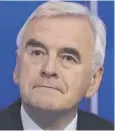  ??  ?? 0 Mcdonnell said parliament could stop a ‘cliff-edge’ Brexit