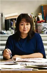  ?? ?? Chiharu Shiota s’est découvert une passion pour le fil alors qu’elle se destinait à la peinture. (Sunhi Mang)