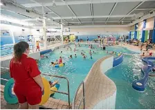  ?? PHOTO: GEORGE HEARD/STUFF ?? Pools at Christchur­ch City Council’s Pioneer pool complex were closed 79 times during 2017 due to vomit and faecal contaminat­ion.