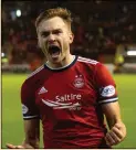  ?? ?? Aberdeen’s Ryan Hedges