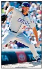  ?? AP/DAVID ZALUBOWSKI ?? Chicago Cubs starting pitcher Cole Hamels works against the Colorado Rockies on Wednesday in Denver.