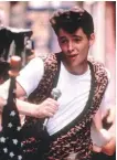  ??  ?? Matthew Broderick lives the dream in Ferris Bueller’s Day Off and provides lessons on how to skip school without consequenc­es.