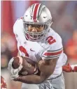  ?? TREVOR RUSZKOWSKI, USA TODAY SPORTS ?? J.K. Dobbins rushed for 181 yards in his Ohio State debut.