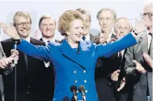  ?? GETTY IMAGES/ FILES ?? A collection of personal wardrobe and political mementoes from former British prime minister, the late Margaret Thatcher, will be auctioned off next month.