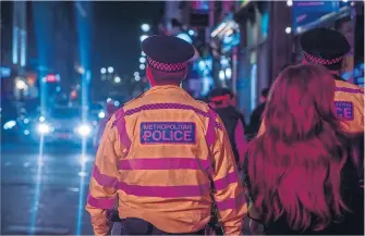  ?? Metropolit­an police ?? ABOVE
The Metropolit­an police’s Operation Vigilant deploys both plaincloth­es and uniformed officers to patrol the streets in London’s West End.