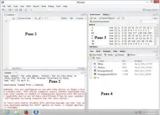  ??  ?? Figure 1: A typical R studio window
