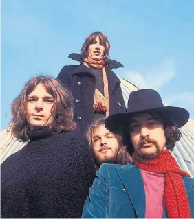  ?? NEWSCOM FILE PHOTO ?? Pink Floyd included Richard Wright, left, Roger Waters, David Gilmour and Nick Mason.