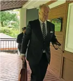  ?? Ashna Kumar. ?? Director of Public Prosecutio­ns Christophe­r Pryde outside the Fiji Court of Appeal on May 12, 2022.Photo: