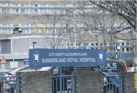  ??  ?? Sunderland Royal Hospital, where Mr Larkin worked until last Janaury.