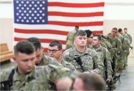  ?? HUBERT DELANEY III/DEPARTMENT OF DEFENSE ?? Army Secretary Ryan McCarthy told USA TODAY he wants training to resume this summer for scheduled deployment­s to Afghanista­n. Major exercises were halted in March because of the pandemic.