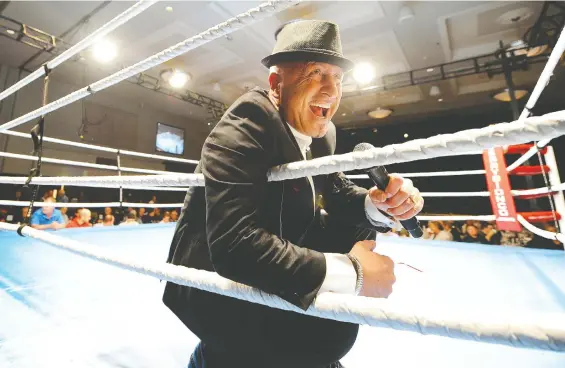  ?? MARK VAN MANEN/FILES ?? Retired teacher Jim Crescenzo has raised about $3 million for his various endeavours over the years. One of his fundraiser­s was a fight night at the Italian Cultural Centre.