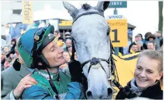  ??  ?? MAI DAY: Daryl Jacob and Bristol De Mai after winning the Betfair Chase